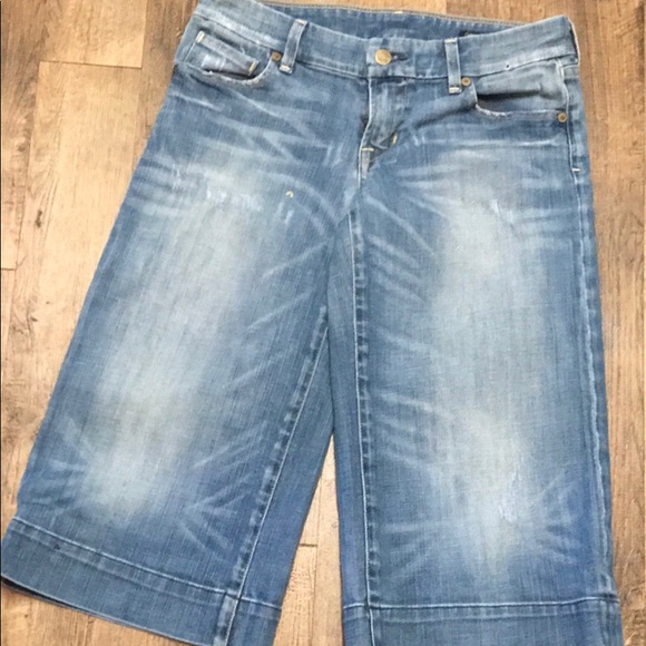 CITIZEN OF HUMANITY Denim LONG SHORTS size 28 - Picture 4 of 8